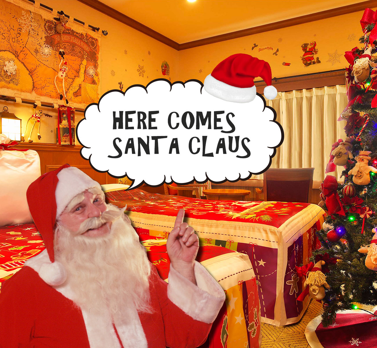 サンタクロースがやってくる クリスマスルームプラン 宿泊プラン